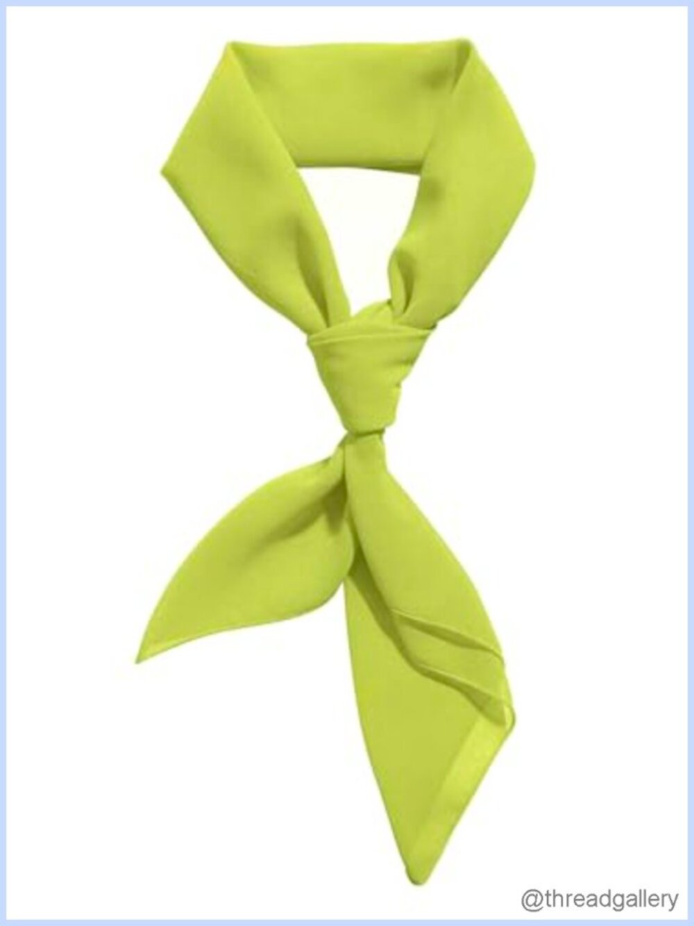 Chiffon Square Scarf 26x26 Lightweight Sheer Headscarf Bandana
